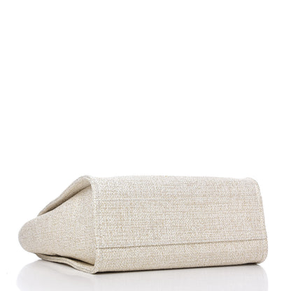 Chanel Lurex Boucle Small Deauville Tote Ivory 3 of 9