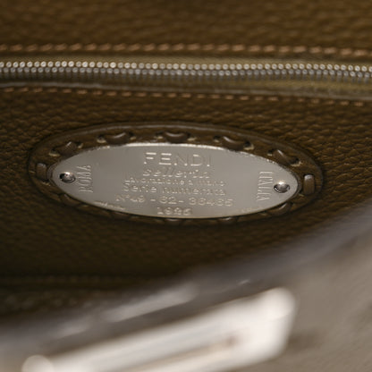 Fendi Cuoio Romano Snakeskin Selleria Mini Peekaboo Iconic Satchel 6 of 11