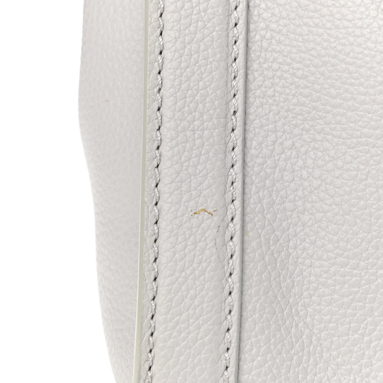 Alexander McQueen Pebbled Calfskin Small Skull Padlock Zip Around Tote Light Grey 13 of 13