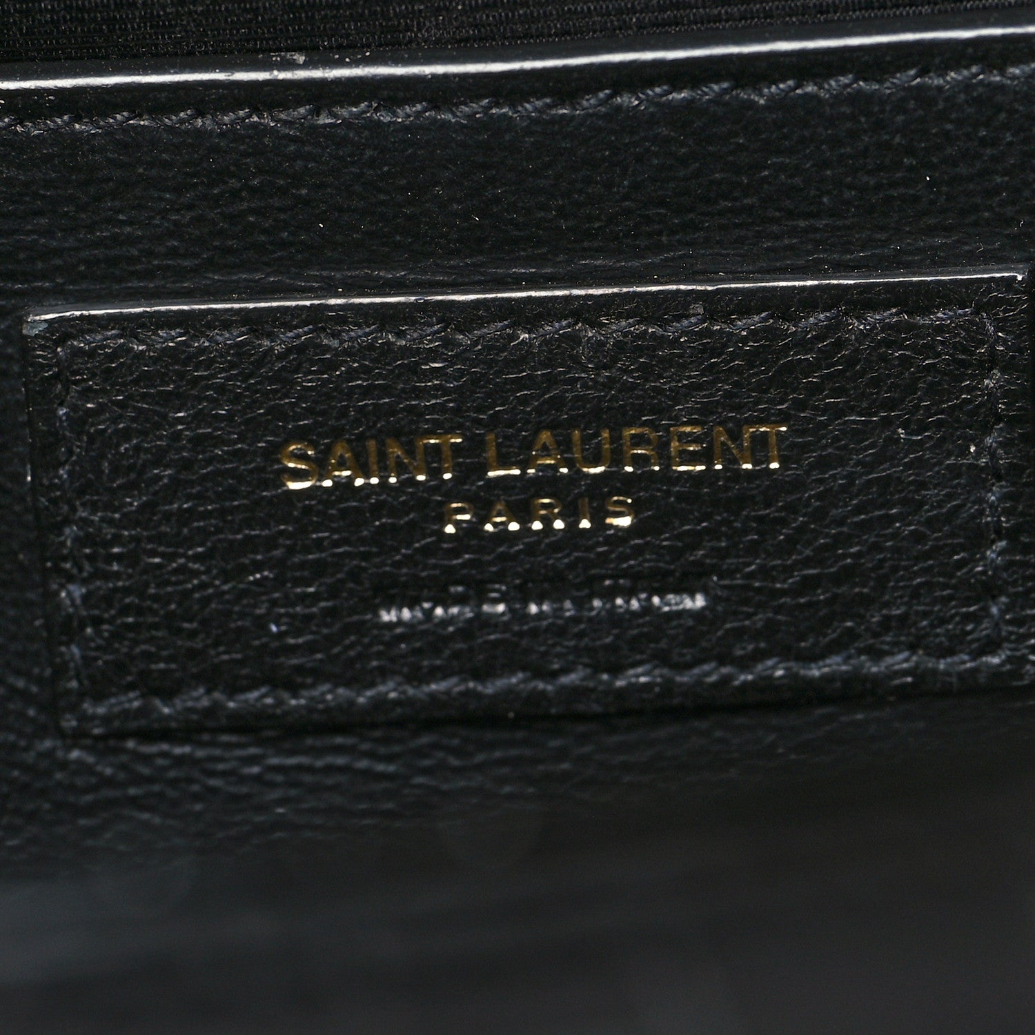 Saint Laurent Calfskin Crocodile Embossed Medium Classic Monogram Kate Tassel Satchel Black 7 of 10