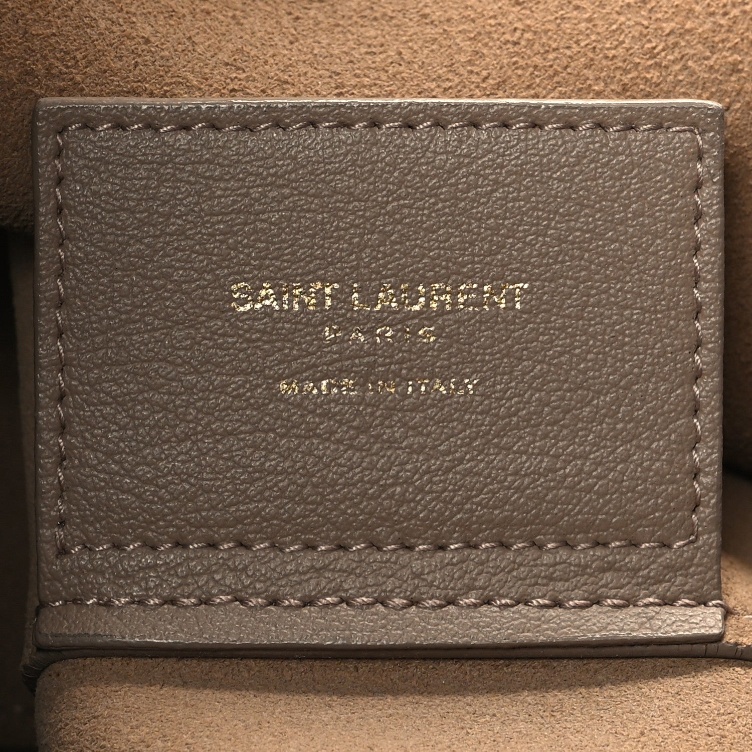 Saint Laurent Calfskin Large Shopping Tote Dark Beige 6 of 11