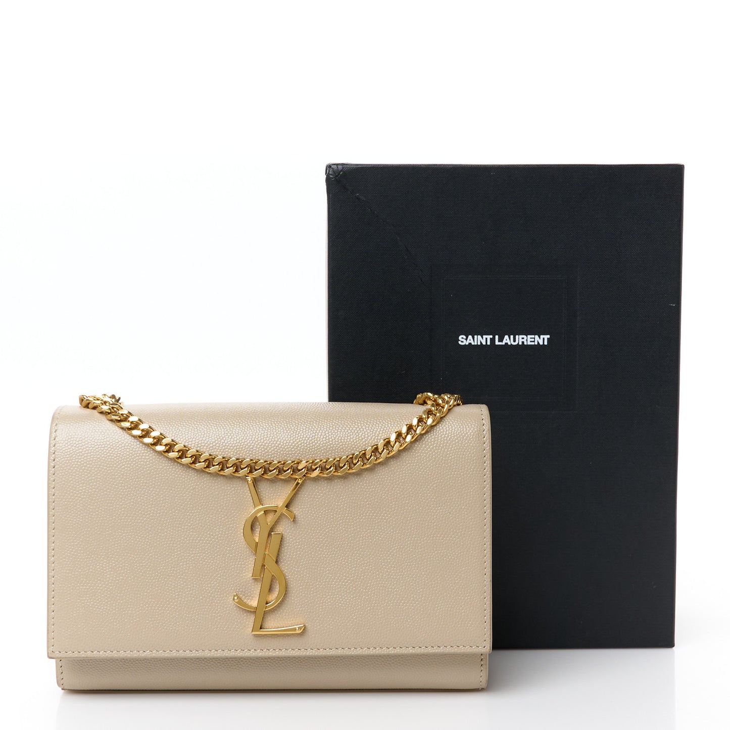 Grain De Poudre Small Monogram Kate Satchel Sea Salt