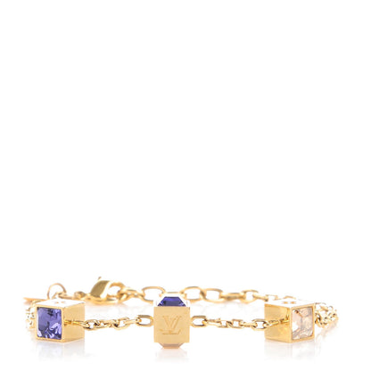 Louis Vuitton Swarovski Gamble Bracelet Azur Gold 1 of 6