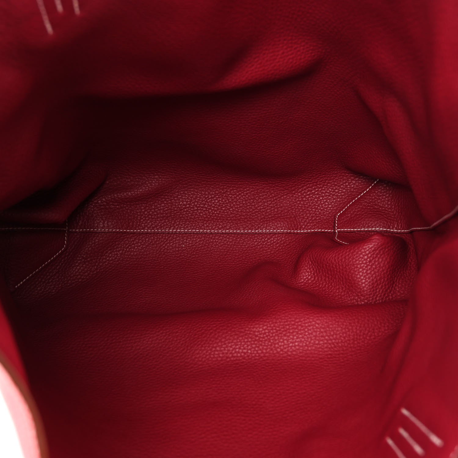 Hermes Taurillon Clemence Double Sens 45 Reversible Tote Rubis Rose Jaipur 8 of 17