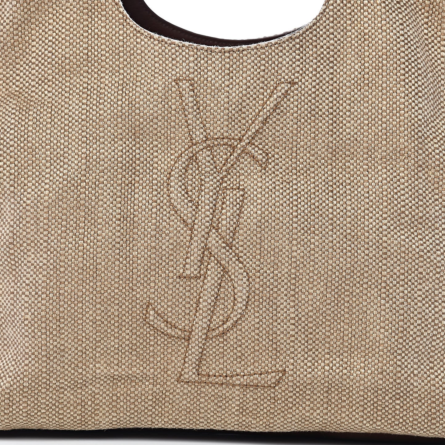 Linen Belle de Jour Cabas Tote Brown