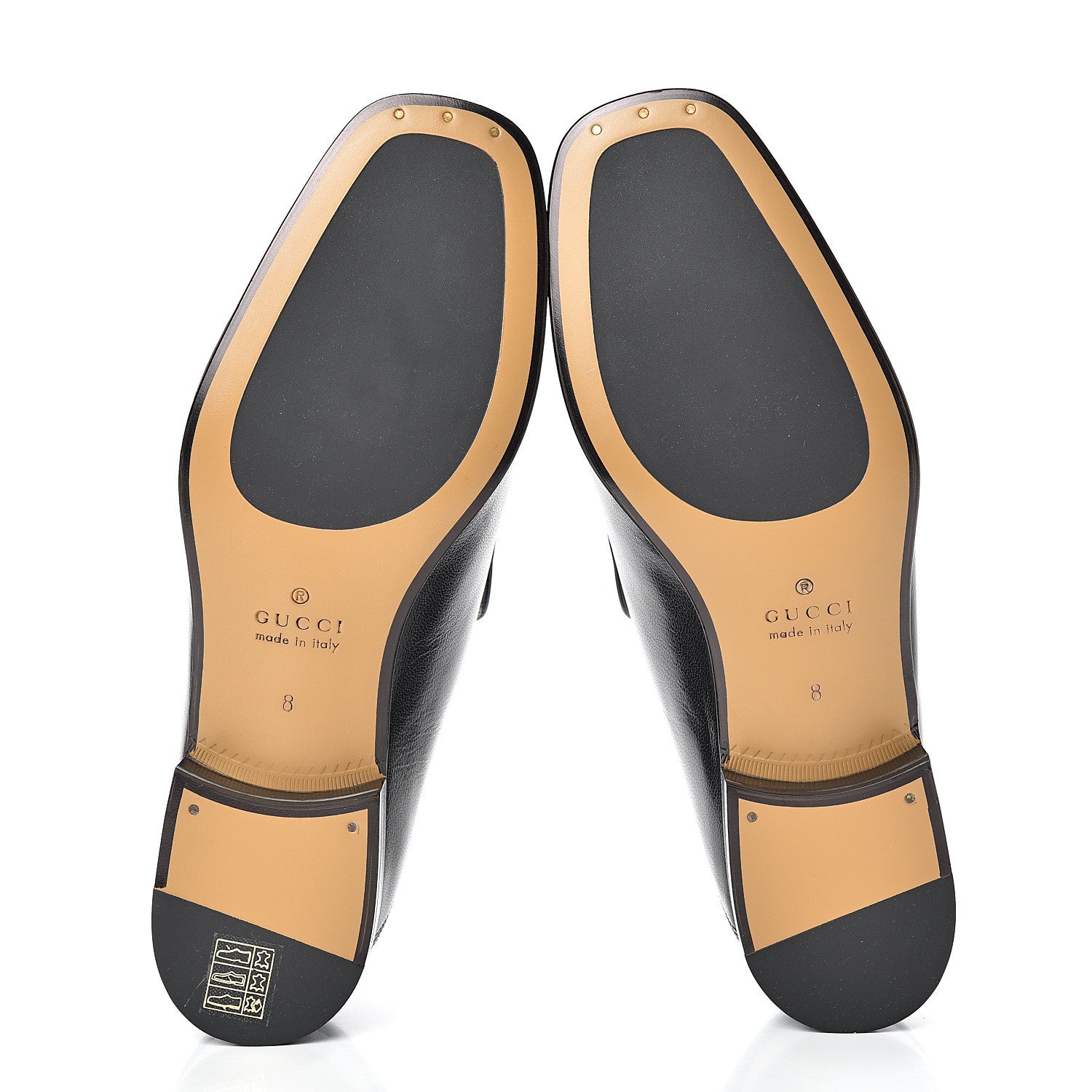 Gucci Goatskin Mens Horsebit Loafers 8 Black 5 of 8