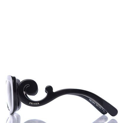 Prada Acetate Baroque Sunglasses SPR 27O Black 3 of 8