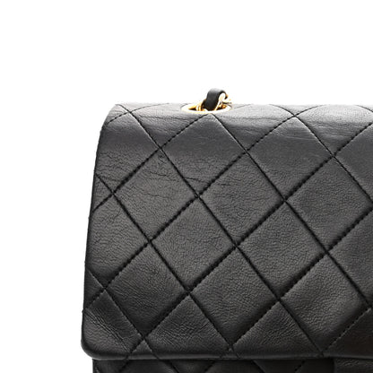 Chanel Lambskin Quilted Medium Double Flap Black 15 of 15
