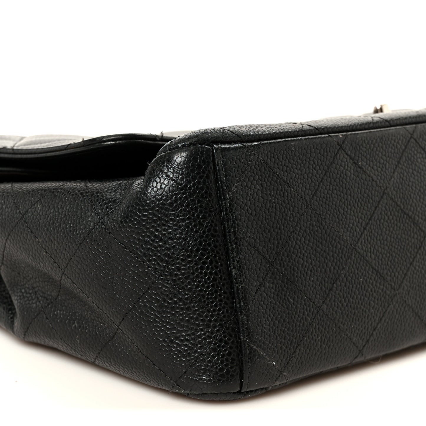 Caviar Quilted Maxi Double Flap Black