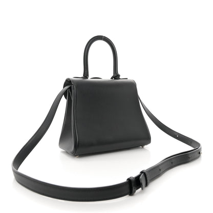 Delvaux Grained Calfskin Mini Brillant Satchel Black 3 of 10