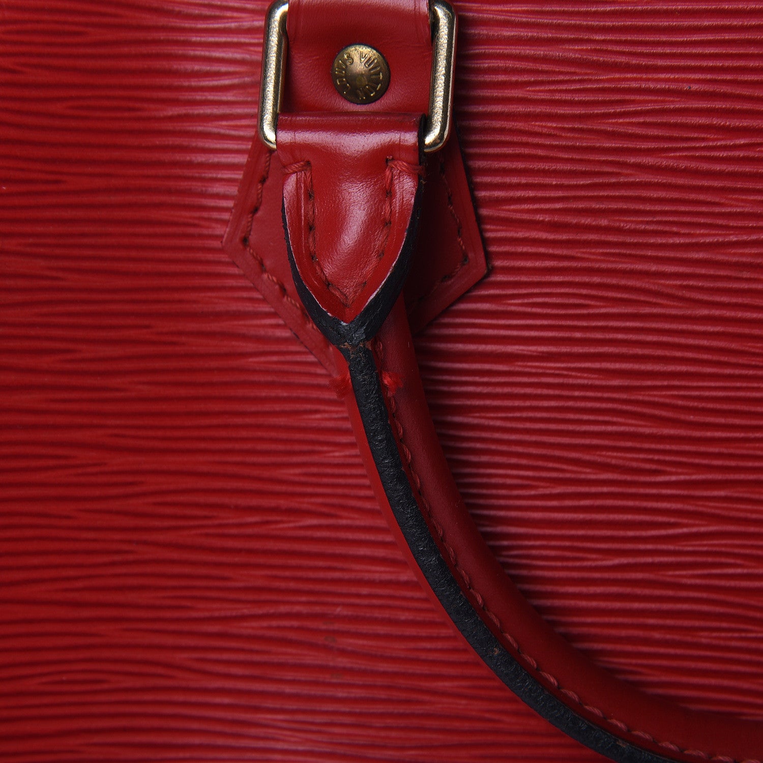 Louis Vuitton Epi Speedy 30 Castillan Red 10 of 20