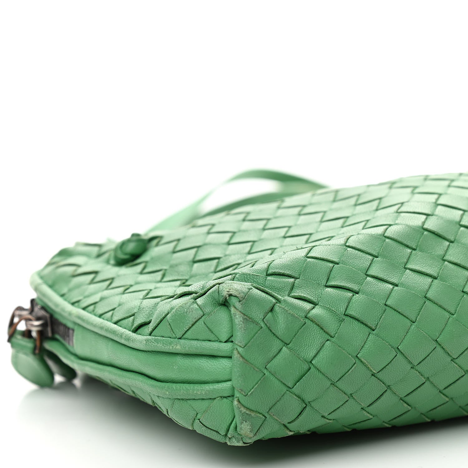 Bottega Veneta Nappa Intrecciato Nodini Crossbody Messenger Green 9 of 17