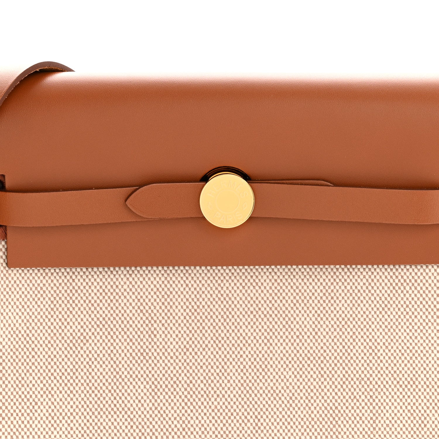 Hermes Military Toile Vache Hunter Herbag Zip Retourne 20 Ecru Beige Fauve 8 of 10