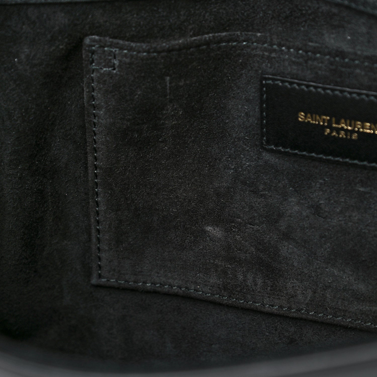 Saint Laurent Textured Calfskin Y Ligne Clutch Black 9 of 15