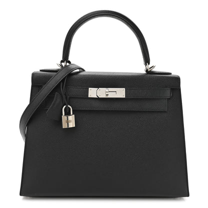 Hermes Epsom Kelly Sellier 28 Black 1 of 14