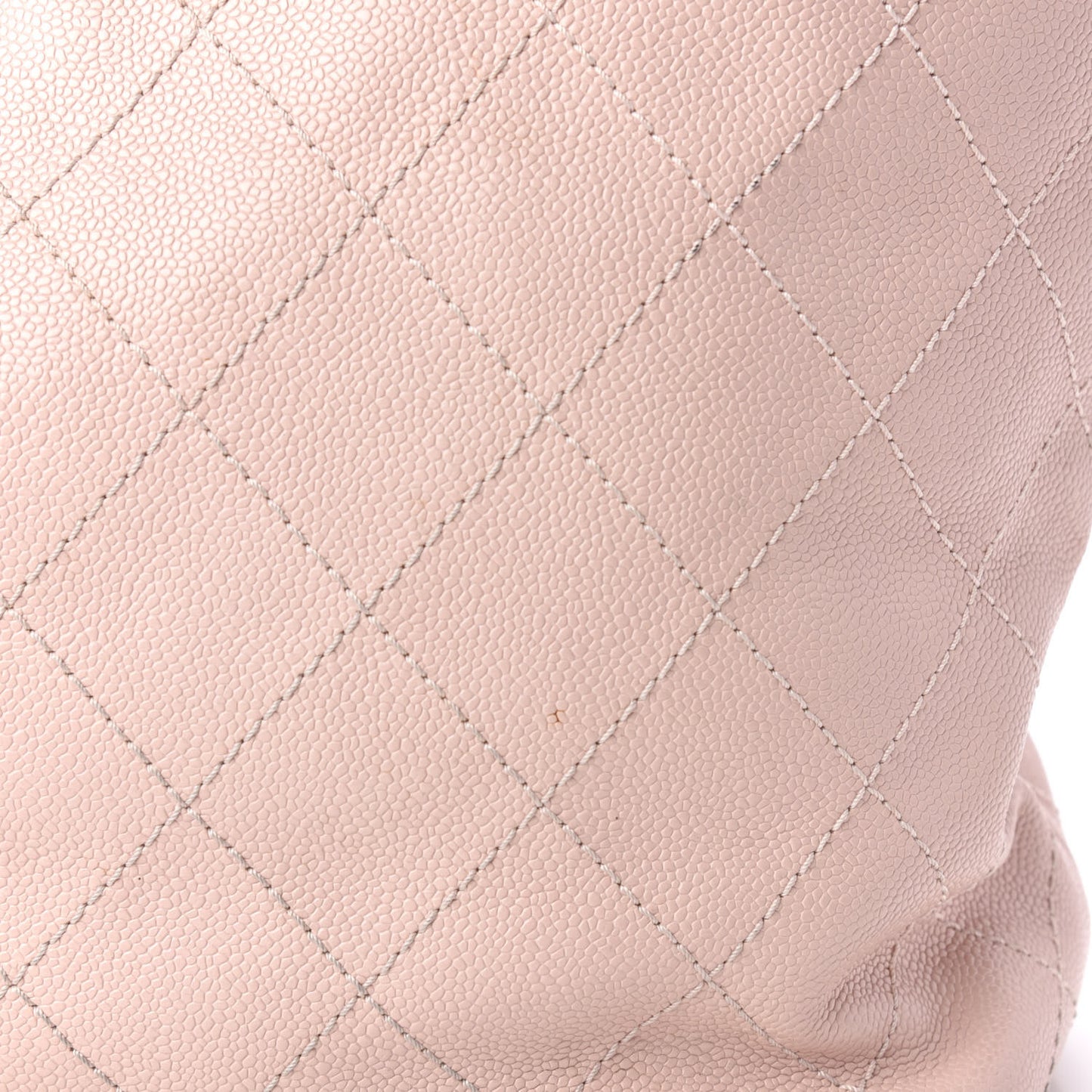 Grained Calfskin Large Shopping Fever Tote Light Pink