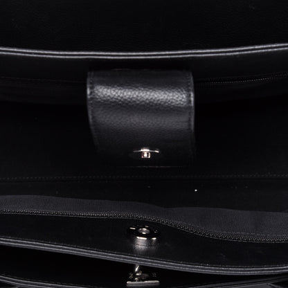 Chanel Calfskin Small Cerf Executive Shopper Tote Black 5 of 22