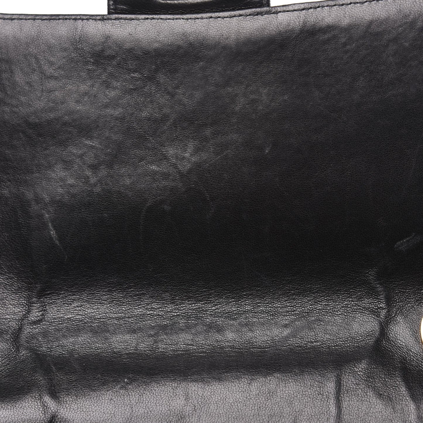 Lambskin Quilted Jumbo Single Flap Black