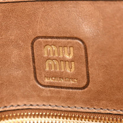 Miu Miu Nappa Medium Aventure Bag Rovere 6 of 9