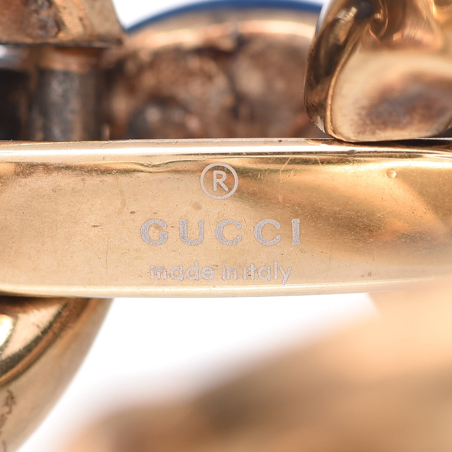 Gucci Resin Marina Chain Link Bracelet 18 Blue 5 of 9
