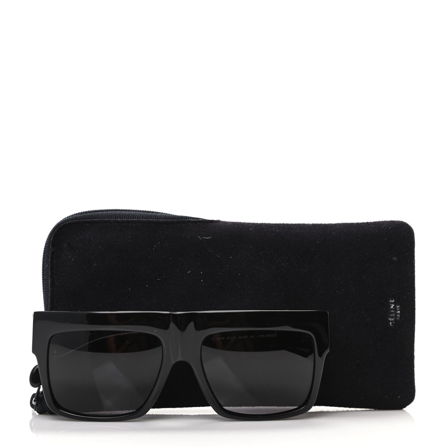 Celine Polarized ZZ Top Sunglasses CL 41756 Black 7 of 7
