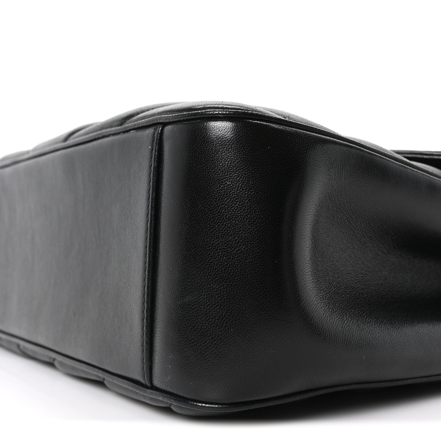 Lambskin Quilted Monogram Large Loulou Black