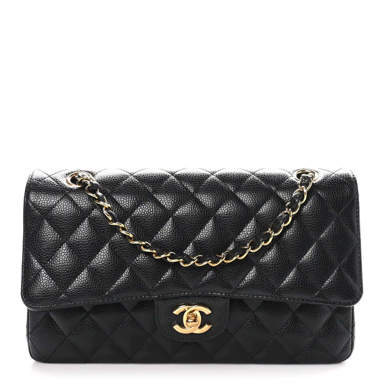 Chanel Caviar Quilted Medium Double Flap Black 1 of 10