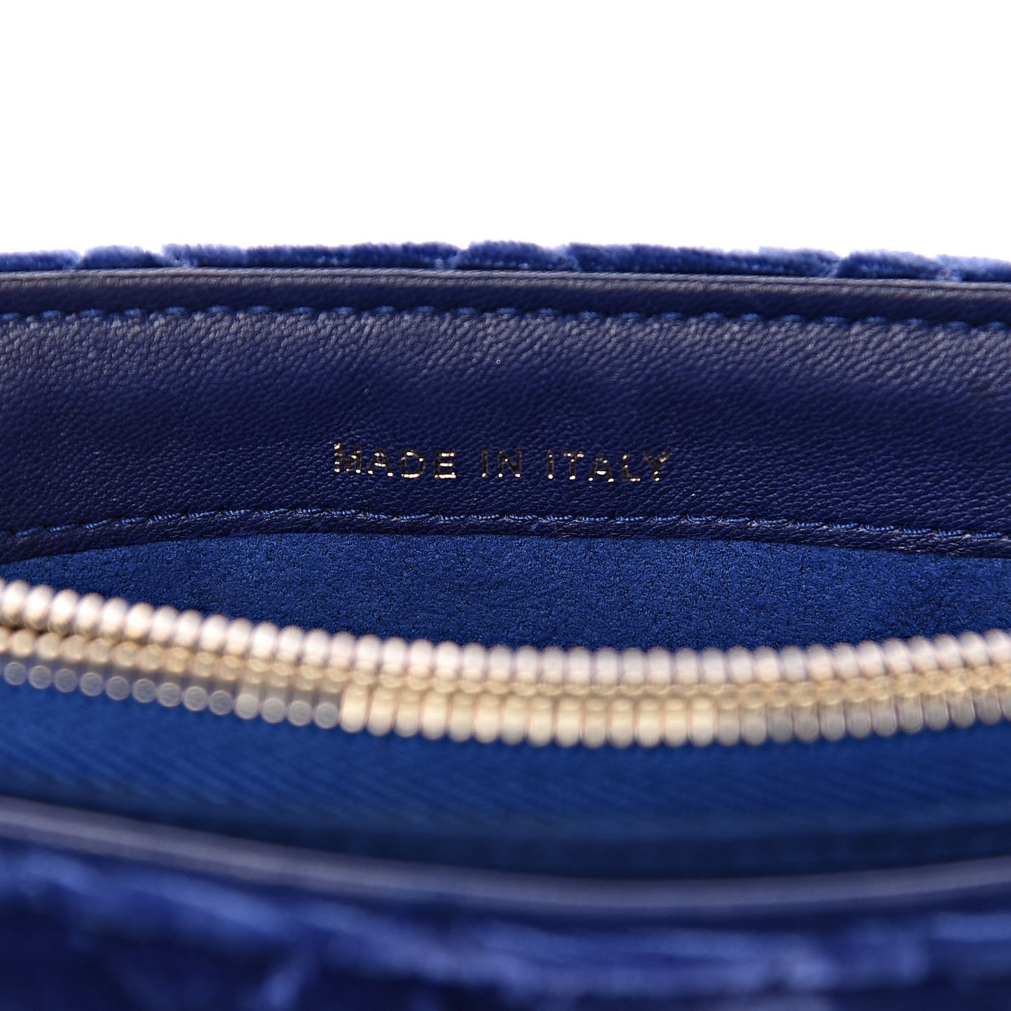 Velvet Quilted Mini Phone Holder Crossbody Bag Blue