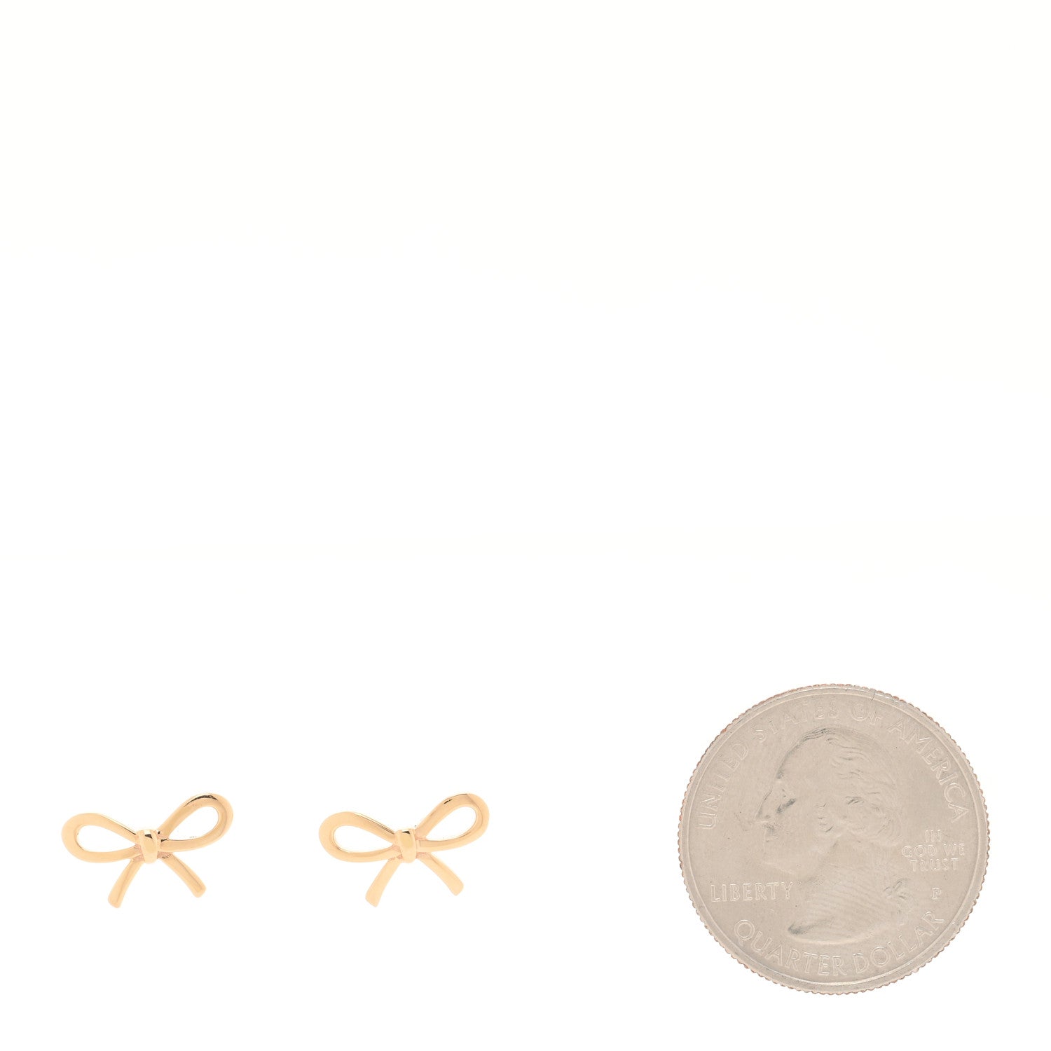 Tiffany 18K Rose Gold Bow Earrings 2 of 4