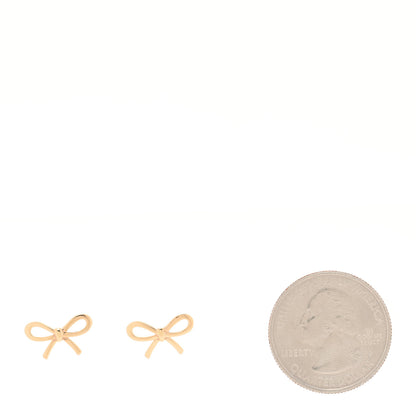 Tiffany 18K Rose Gold Bow Earrings 2 of 4
