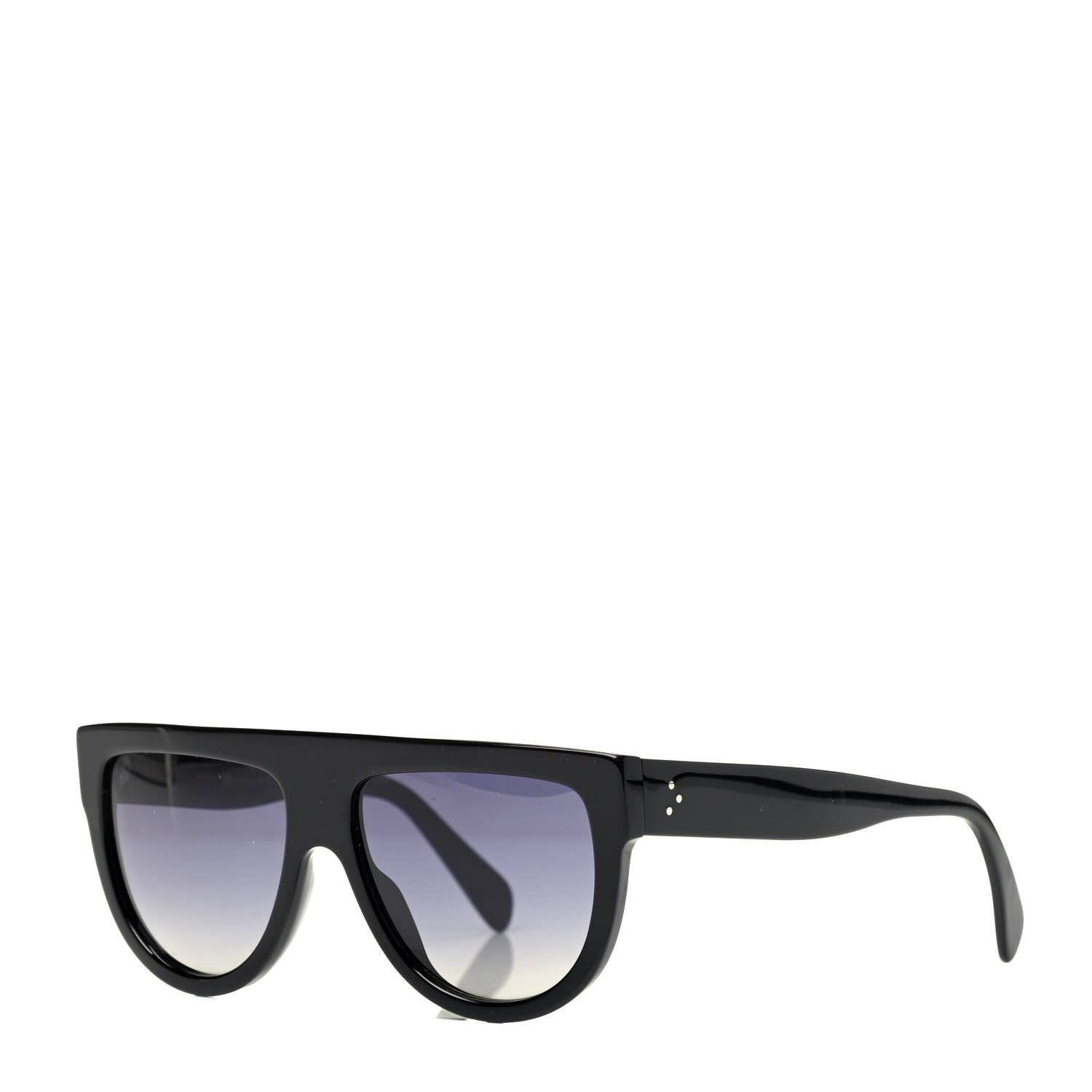 Celine Acetate Aviator Polarized Sunglasses CL 40001 Black 1 of 5