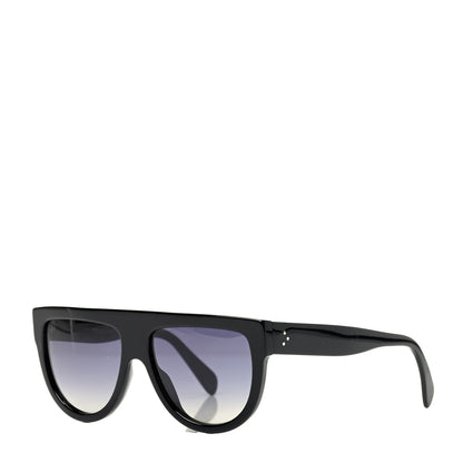 Celine Acetate Aviator Polarized Sunglasses CL 40001 Black 1 of 5