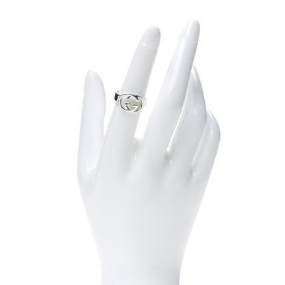 Gucci Sterling Silver Interlocking G Ring 53 6.25 2 of 5