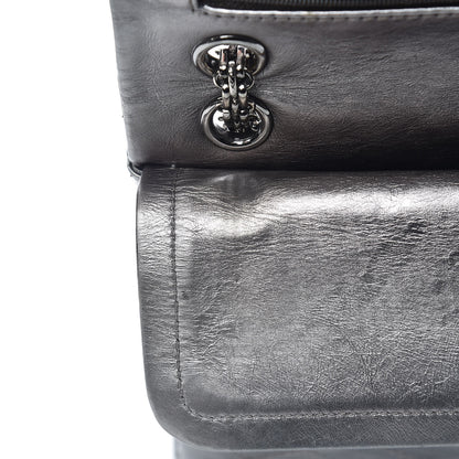 Chanel Metallic Aged Calfskin Quilted 2.55 Reissue 226 Flap Silver 13 of 16
