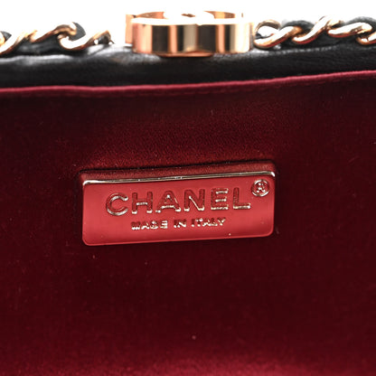 Chanel Lambskin Quilted Chain Around Clutch Black 6 of 10