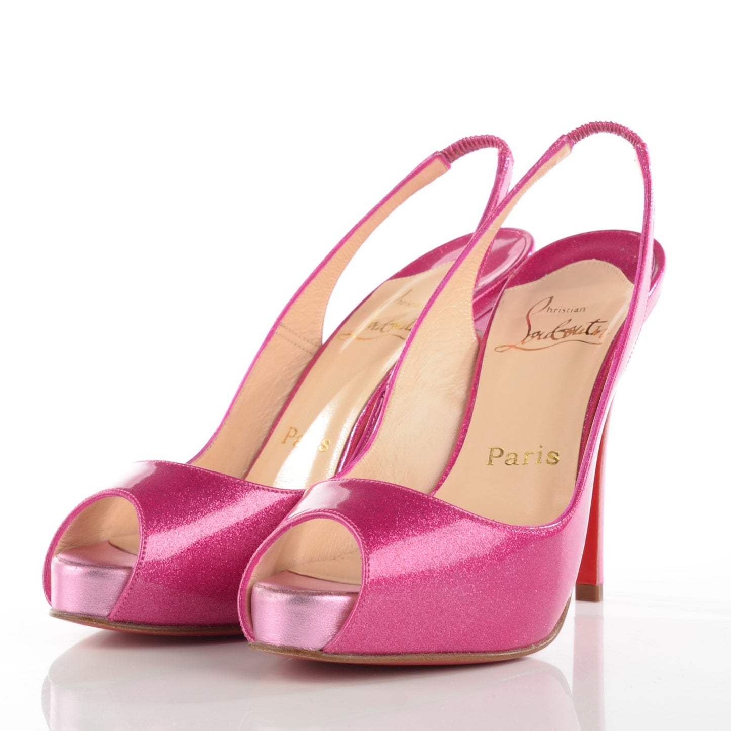Patent Glitter No Prive 120 Pumps 36 Pink
