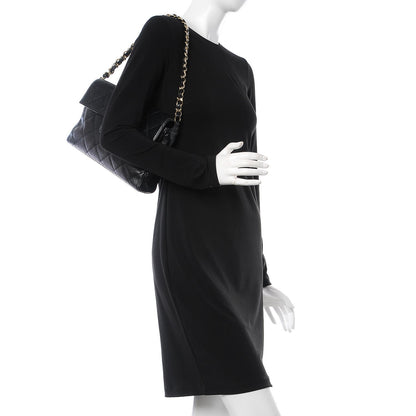 Chanel Caviar Quilted Medium Single Flap Black 2 of 14