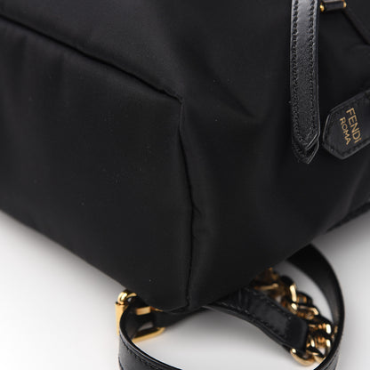 Fendi Nylon Vitello Liberty Metal Monster Eyes Studded Mini Backpack Black 9 of 10