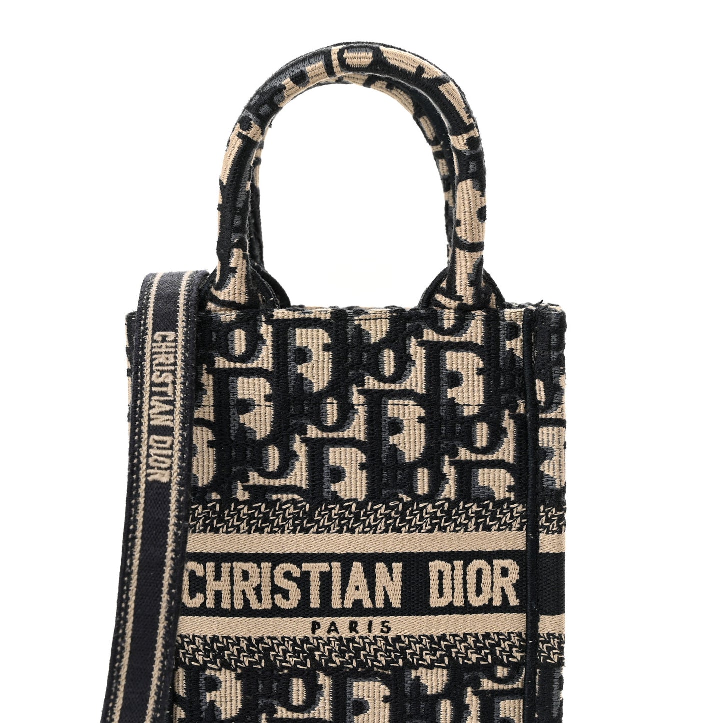 Oblique Mini Book Tote Phone Bag Blue