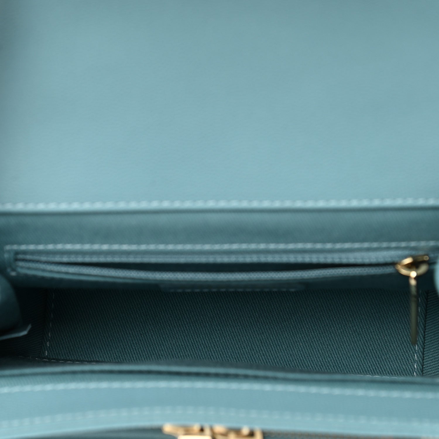 Chanel Caviar Quilted Small Business Affinity Flap Light Blue 5 of 9