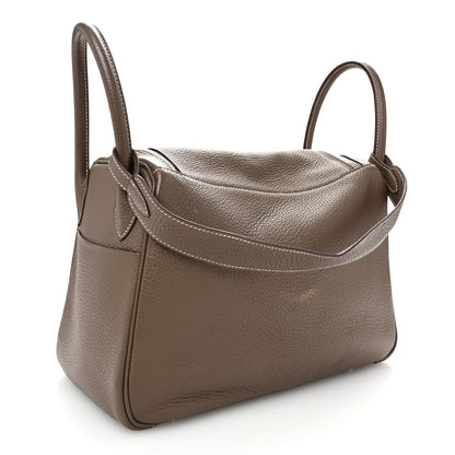Hermes Taurillon Clemence Lindy 30 Etoupe 3 of 11