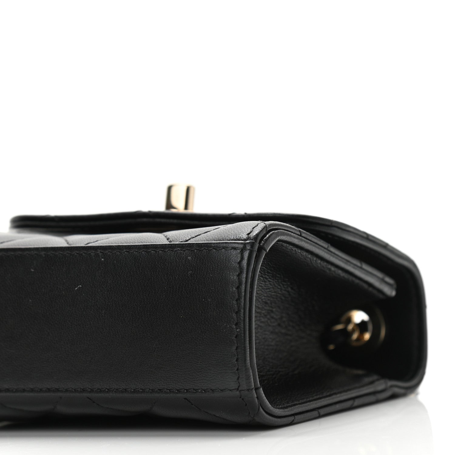 Chanel Lambskin Quilted Mini Trendy CC Chain Wallet Black 10 of 11