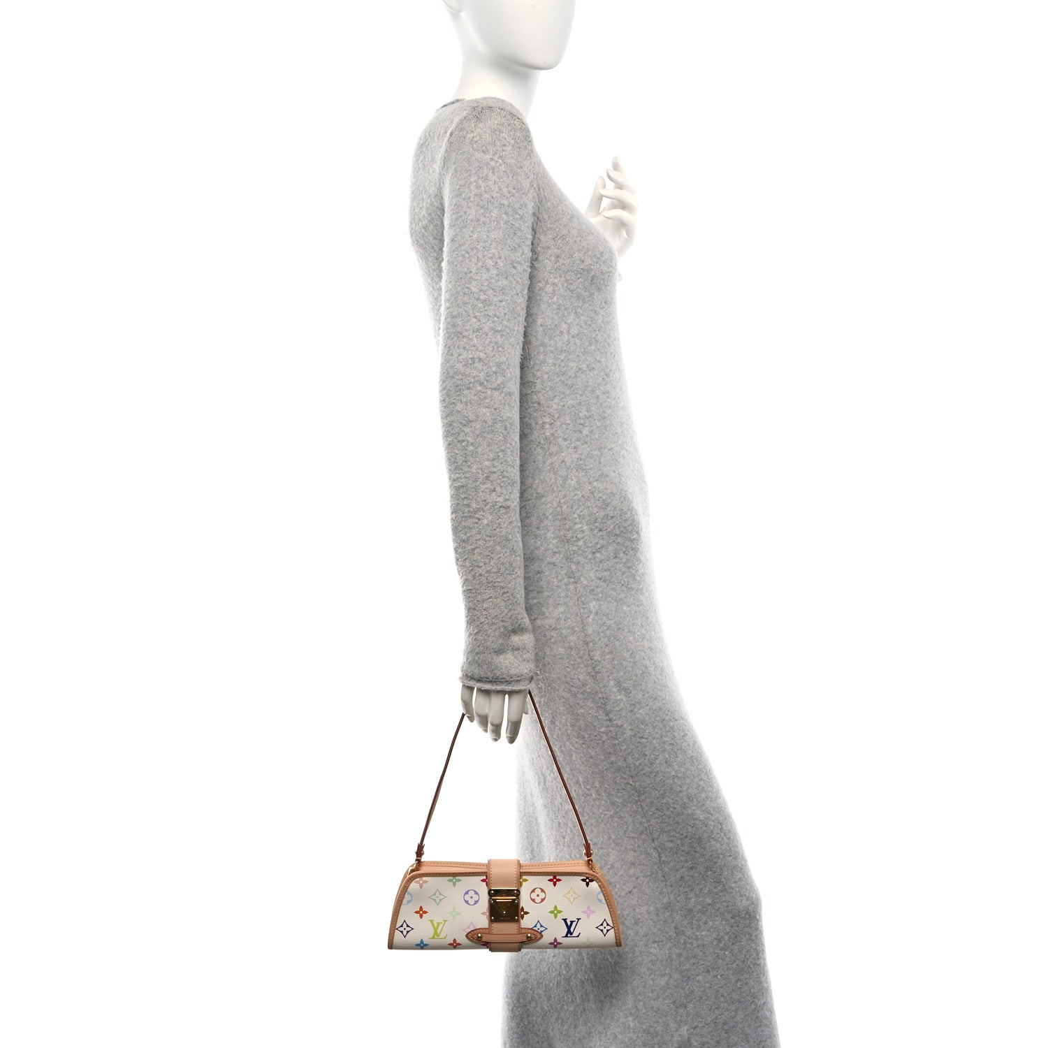 Louis Vuitton Monogram Multicolor Shirley White 2 of 9