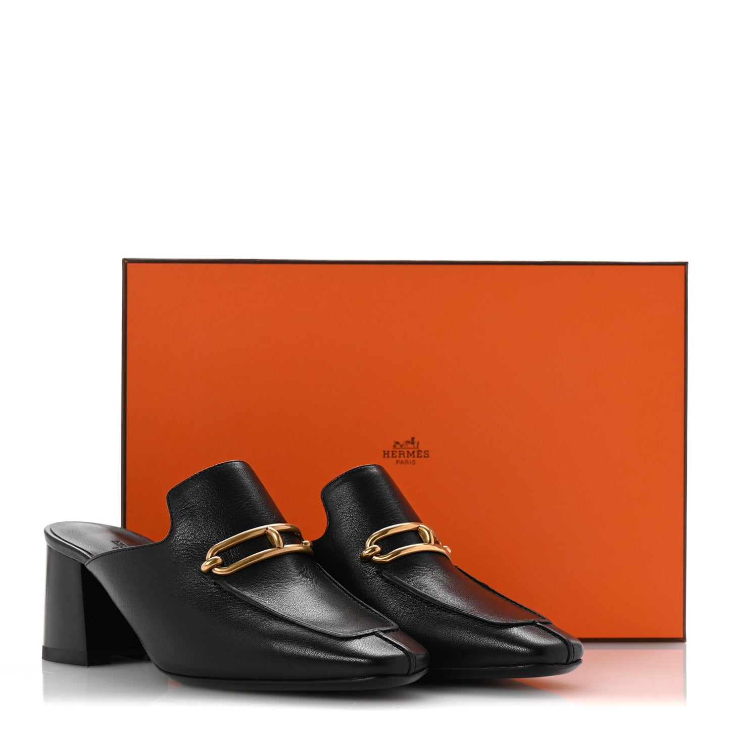 Goatskin Womens Gisele 60 Mules 37.5 Black
