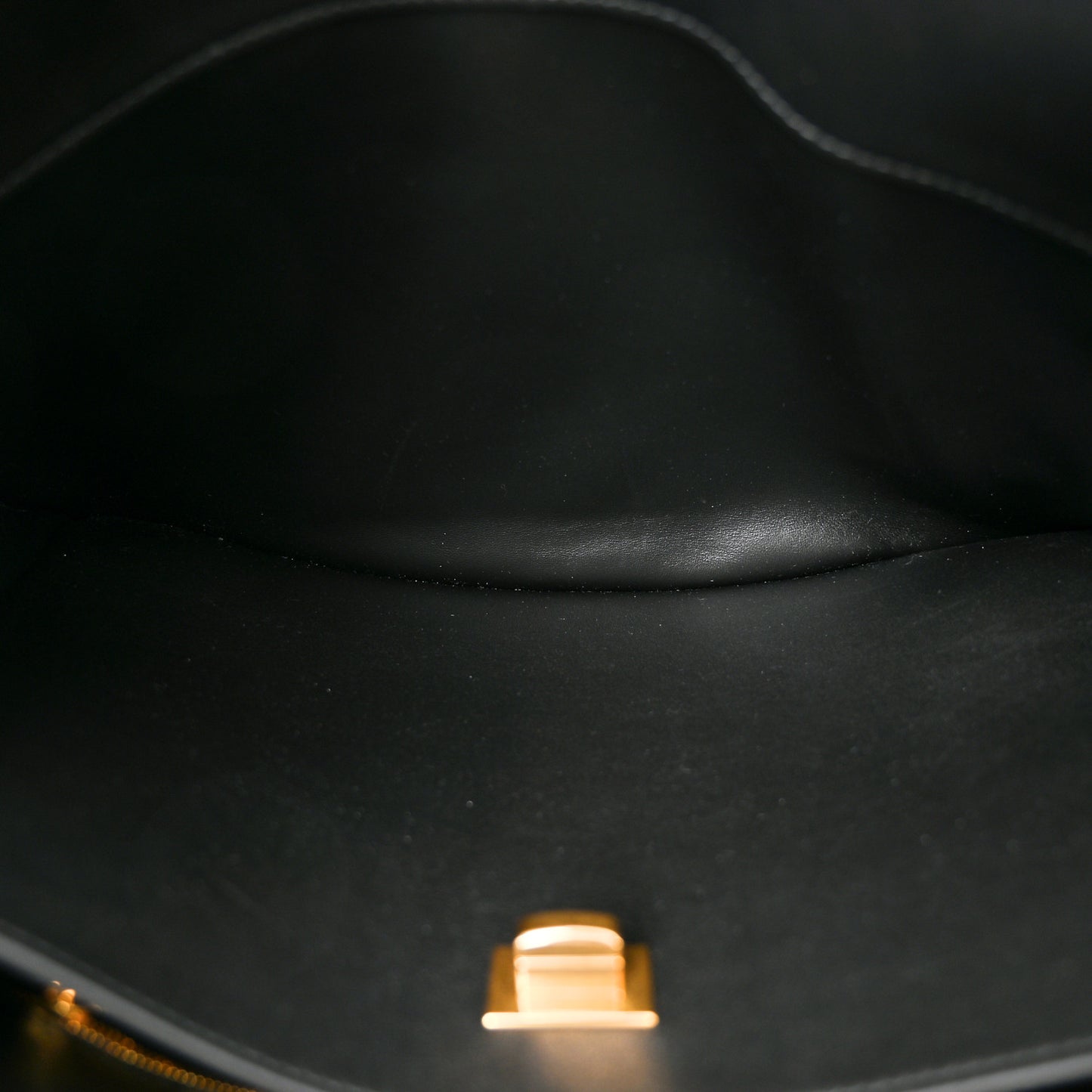 Natural Smooth Calfskin Medium Rodeo Top Handle Handbag Black