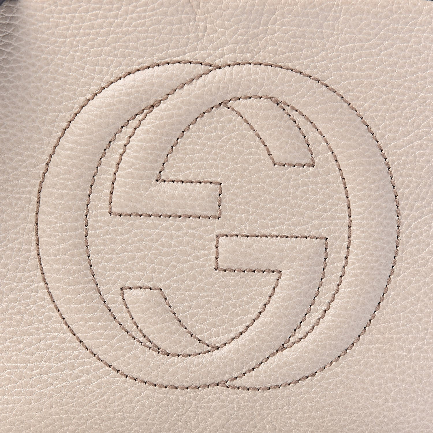 Gucci Dollar Calfskin Bi-Color Small Soho Disco Bag Mystic White Black 8 of 14