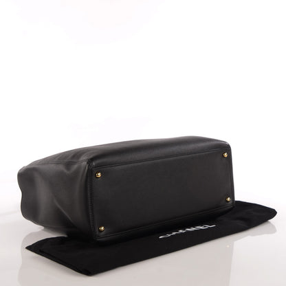 Chanel Calfskin Cerf Executive Shopper Tote Black 4 of 7