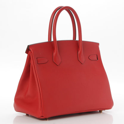Hermes Epsom Birkin 30 Rouge Casaque 3 of 35