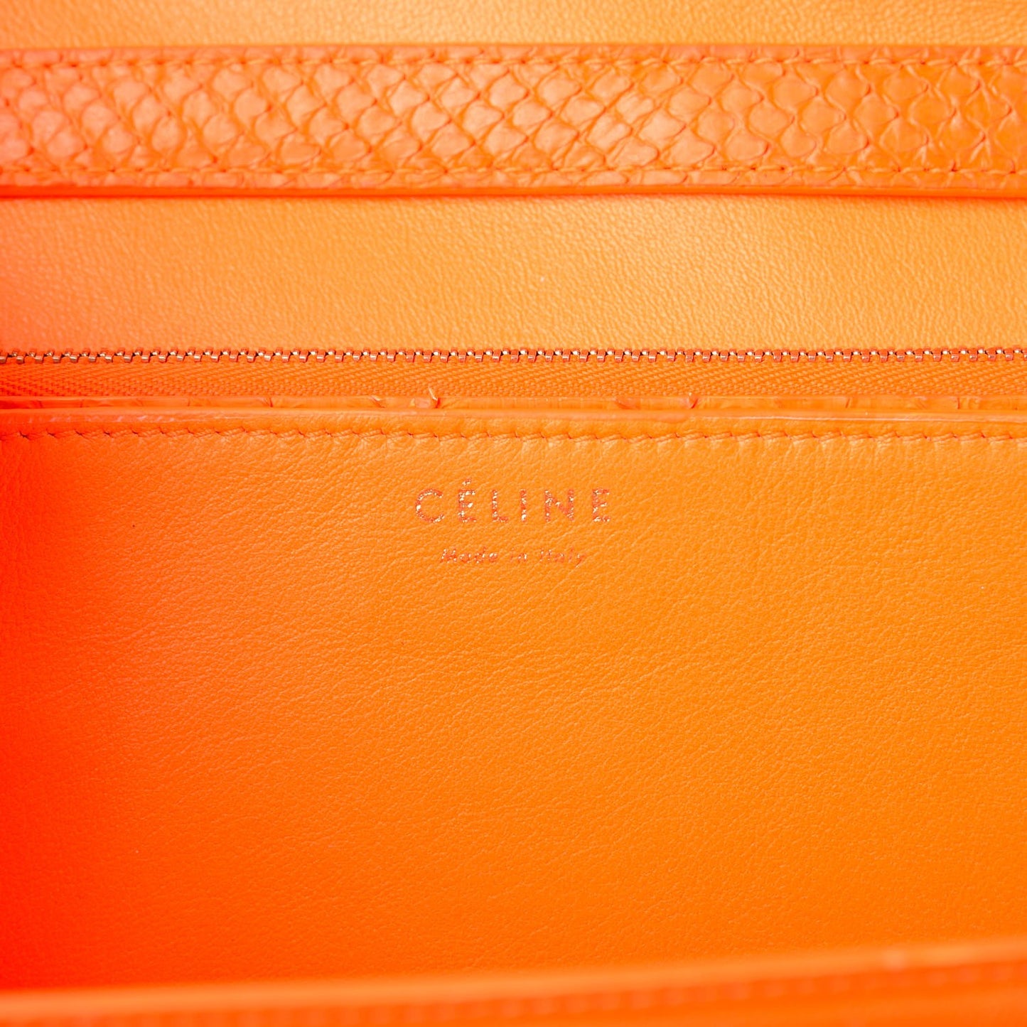 Python Medium Classic Box Flap Bag Red