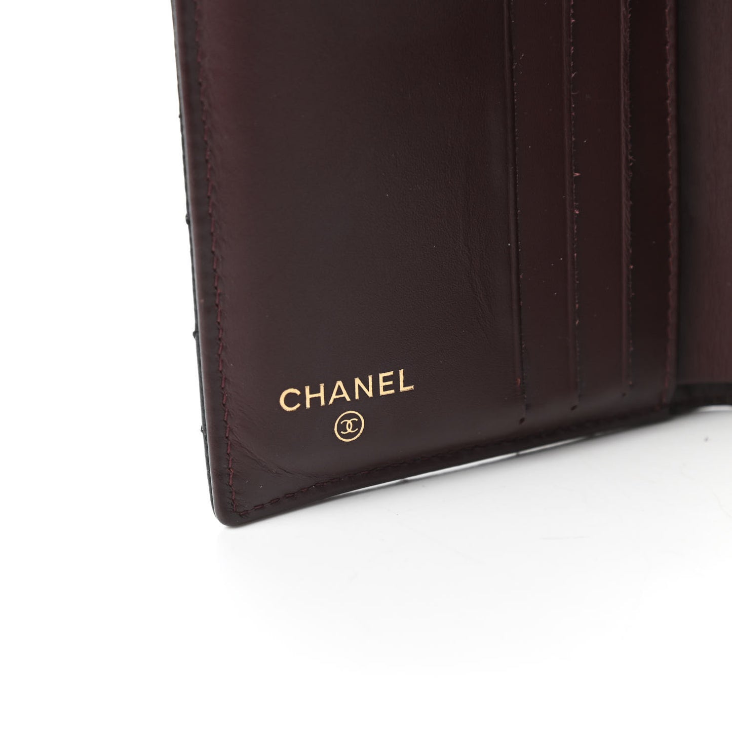 Caviar Quilted Compact French Flap Wallet Black